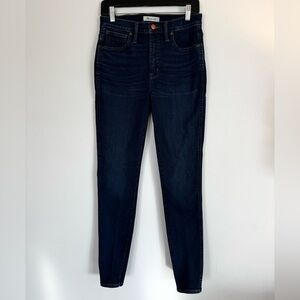 Madewell High Rise Skinny Tall Dark Indigo Jeans
